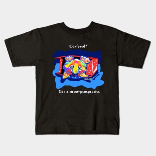 PicatsoCats Boxed Kitty Dark Kids T-Shirt